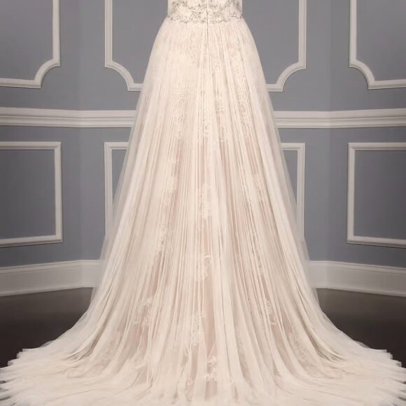 Isabelle Armstrong Willow Wedding Dress Sz 10 Lace, Beads, Tulle Bridal Gown - Picture 8 of 12